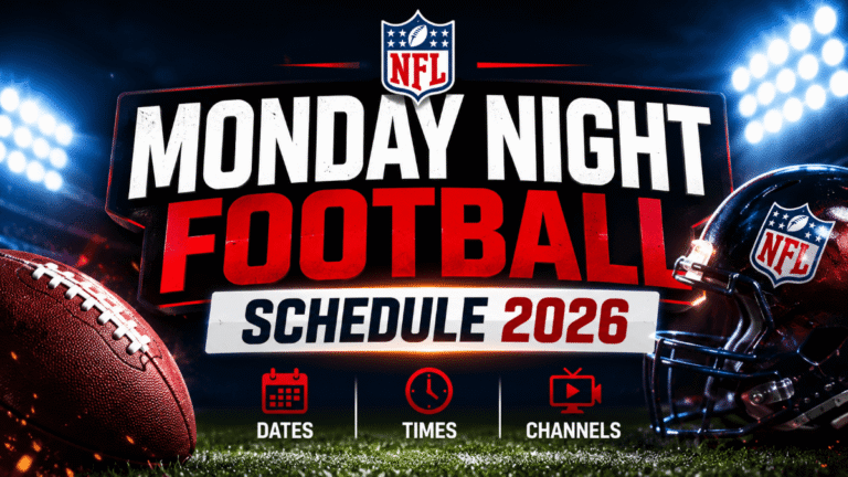 Monday Night Football Schedule 2026